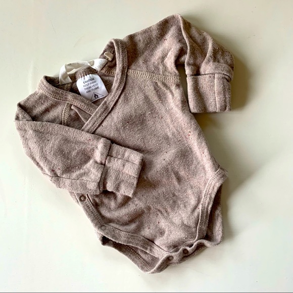 Susukoshi Newborn Kimono Bodysuit Organic Cotton - Picture 1 of 4
